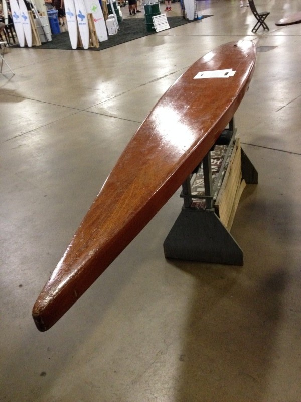 As always the show was eye popping! The Tom Curren signature on his dad Pat's OG late '50s gun was so cool to see!