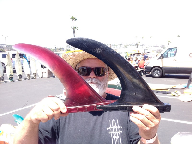 The last of my Boardroom pics. Dude named Steve (I think) had an insane collection of old WAVEset, Hobie dogbone, etc. fins!!!