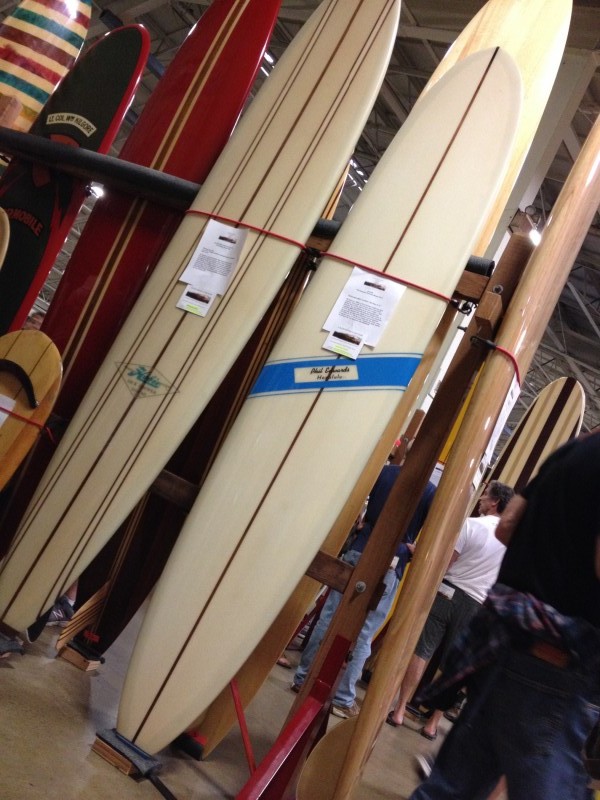 As always the show was eye popping! The Tom Curren signature on his dad Pat's OG late '50s gun was so cool to see!