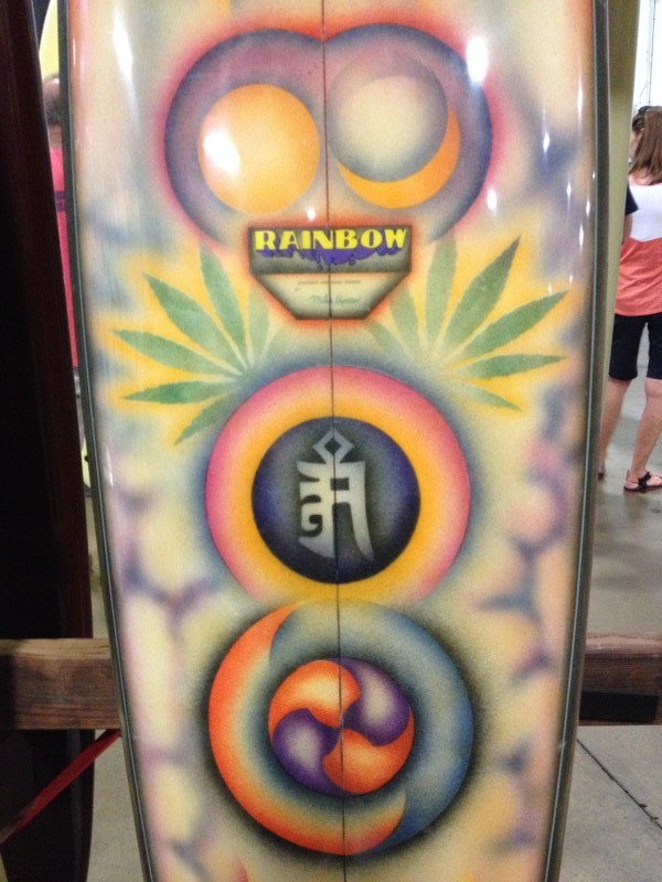 As always the show was eye popping! The Tom Curren signature on his dad Pat's OG late '50s gun was so cool to see!
